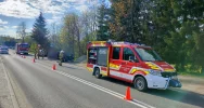 Zderzenie trzech pojazdów na "krajówce" - zdjęcie 2