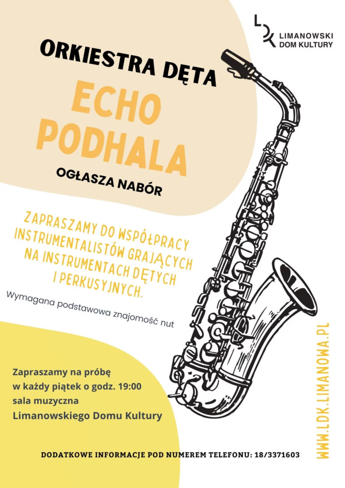  Orkiestra Dęta „Echo Podhala” ogłasza nabór! 