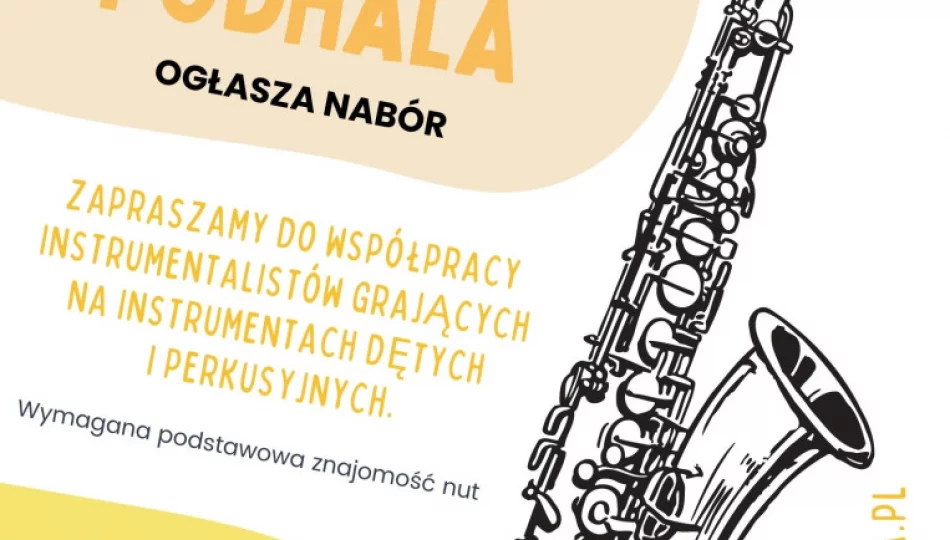  Orkiestra Dęta „Echo Podhala” ogłasza nabór!  - zdjęcie 1