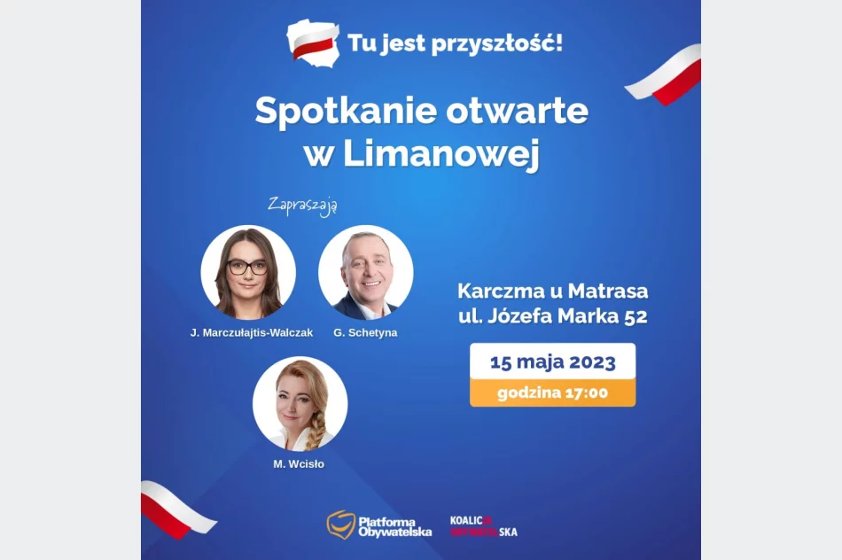 Politycy PO (m.in. Grzegorz Schetyna) przyjadą na Limanowszczynę  - zdjęcie 2