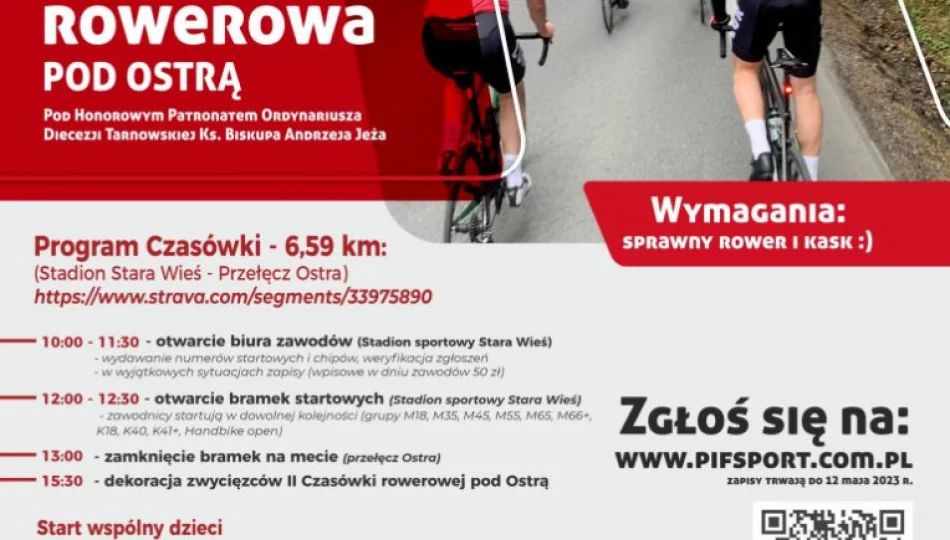 Już w niedzielę II Czasówka Rowerowa Pod Ostrą - zdjęcie 1