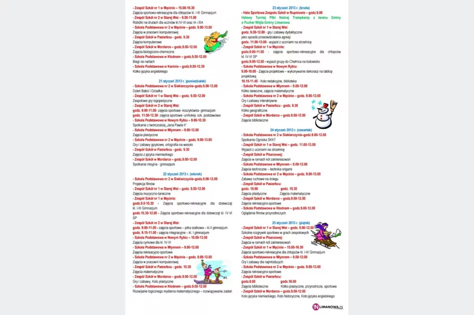 Ferie w gminie Limanowa - zdjęcie 4