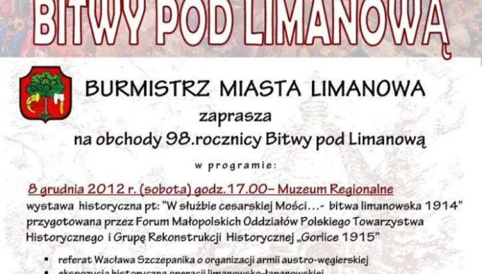 98 rocznica Bitwy pod Limanową - zdjęcie 1