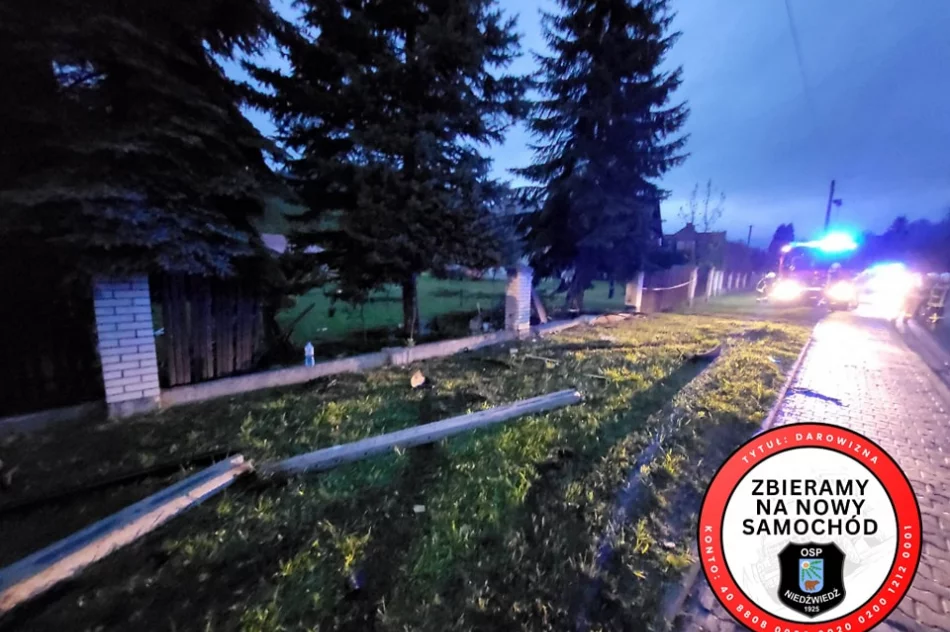 Rozbity samochód, dwie osoby w szpitalu - zdjęcie 5