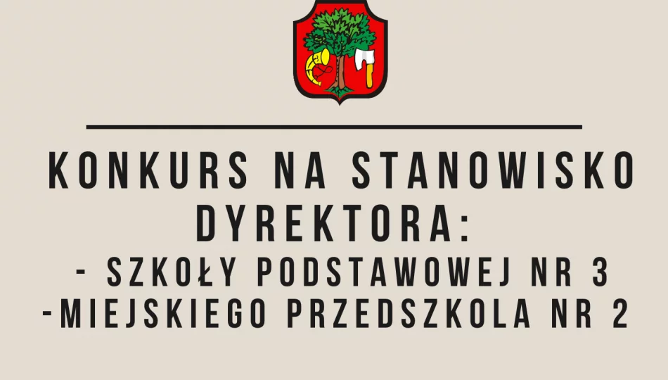 Konkurs na kandydata na stanowisko dyrektora SP Nr 3 oraz MP Nr 2 w Limanowej - zdjęcie 1