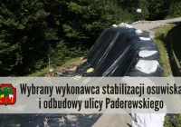 Wybrano Wykonawcę stabilizacji osuwiska wraz z odbudową ul. Paderewskiego - zdjęcie główne