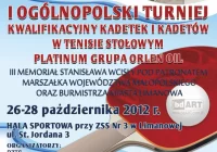 I Ogólnopolski Turniej kadetów i kadetek w tenisie stołowym - zdjęcie główne