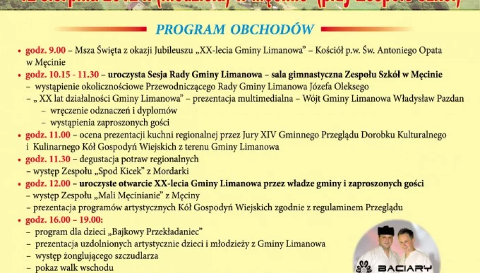 XX-lecie Gminy Limanowa - zdjęcie 1