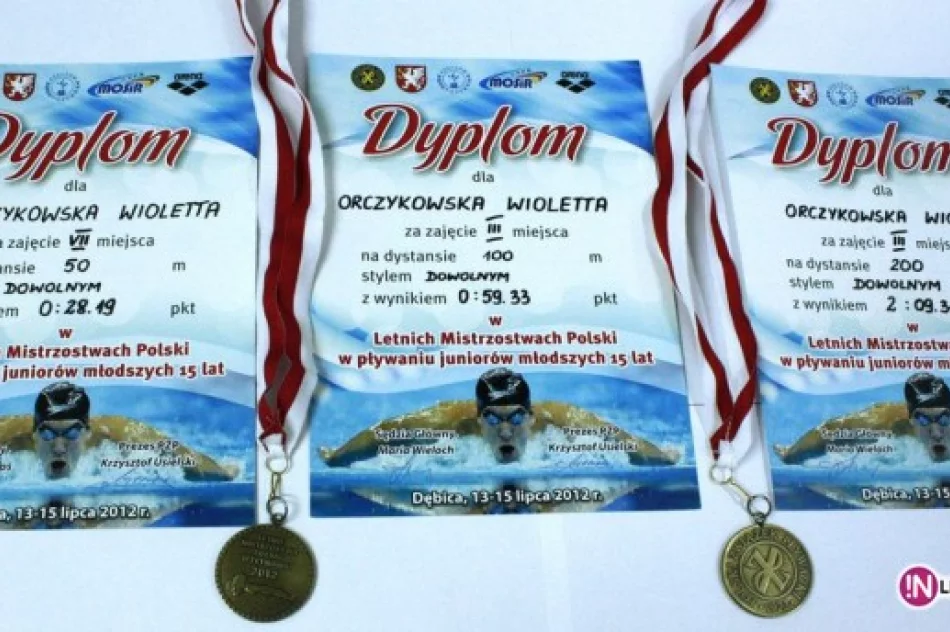 Wioletta Orczykowska na Mistrzostwach Polski Juniorów w Pływaniu - zdjęcie 4
