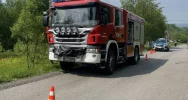 Stalowa szyna wbiła się tuż nad kabiną kierowcy - zdjęcie 3