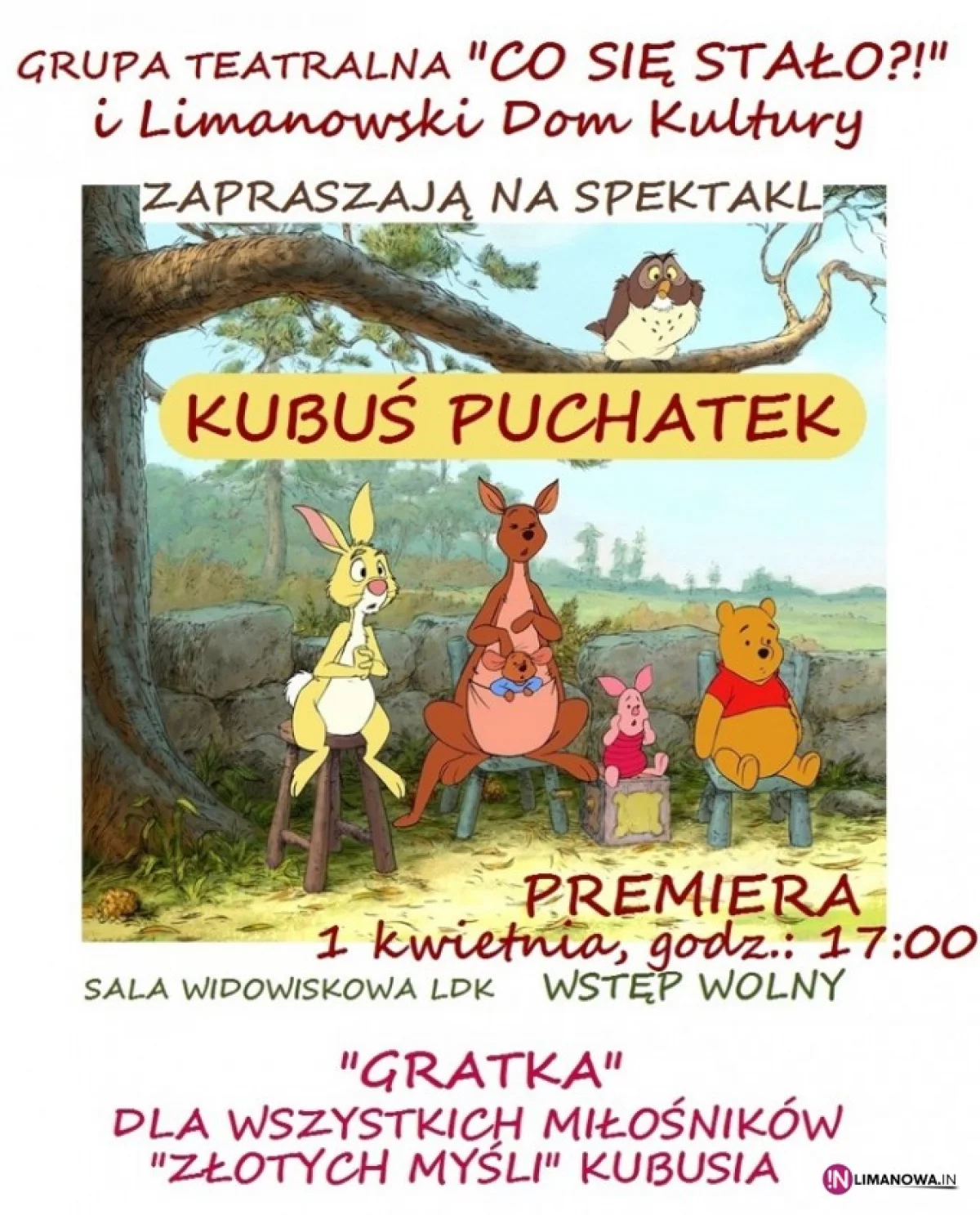 Premiera spektaklu 'Kubuś Puchatek'