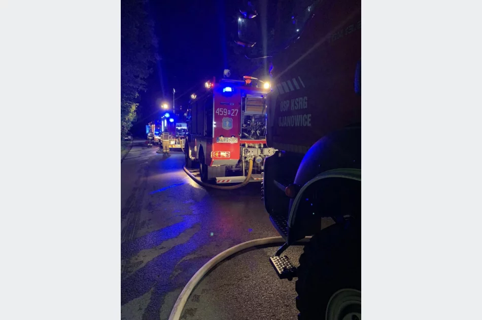 W nocy spłonął budynek gospodarczy, udało się uratować dom - zdjęcie 7