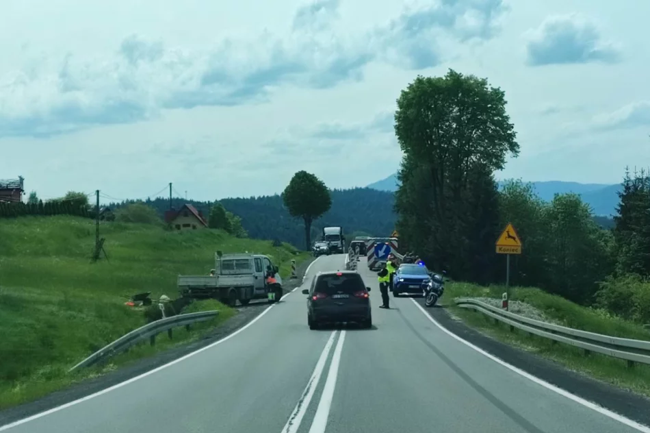 Ważne! Utrudnienia na DK 28 - osuwisko, ograniczenie i manipulacje ze znakami drogowymi - zdjęcie 9