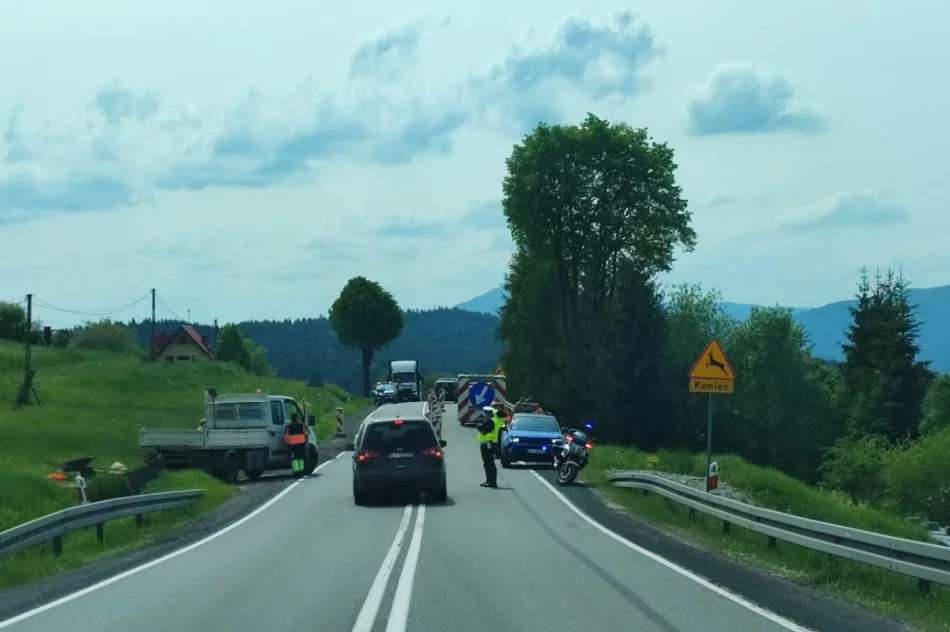 Ważne! Utrudnienia na DK 28 - osuwisko, ograniczenie i manipulacje ze znakami drogowymi - zdjęcie 10