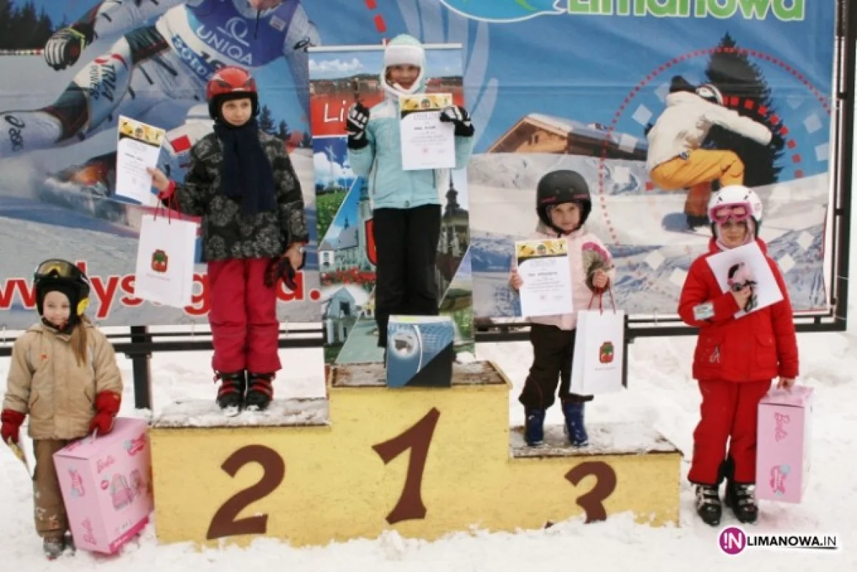 VII Slalom Gigant o Puchar Burmistrza Miasta Limanowa - zjeżdżali mali i duzi