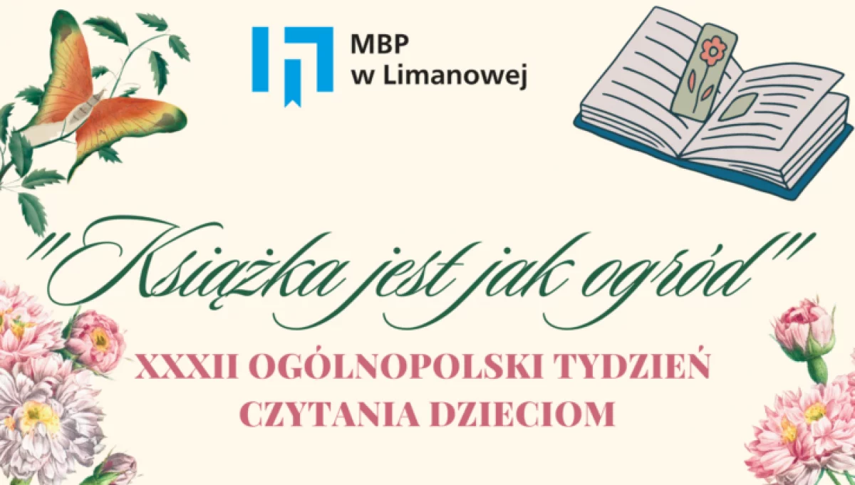 Miejska Biblioteka Publiczna zaprasza do udziału w akcji czytelniczej „Książka jest jak ogród”