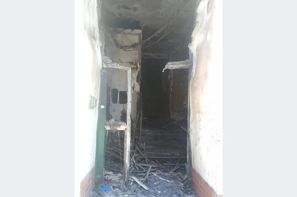 Tarnów: Policja ujęła podejrzewanego o podpalenie klatki schodowej w bloku - zdjęcie 4