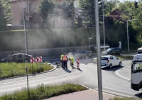 Utrudnienia na rondzie - zdjęcie główne