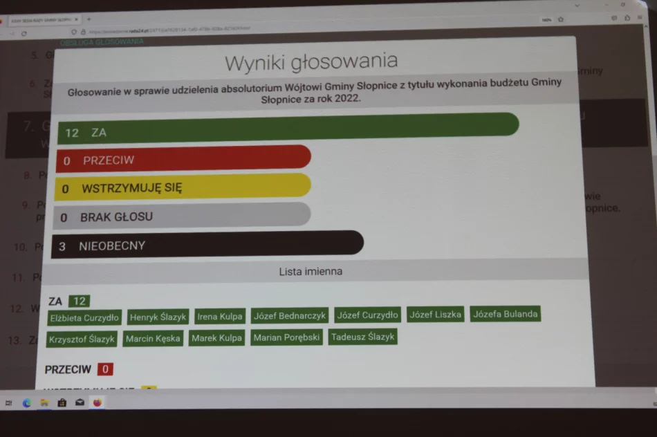 Jednogłośne absolutorium dla wójta - zdjęcie 4