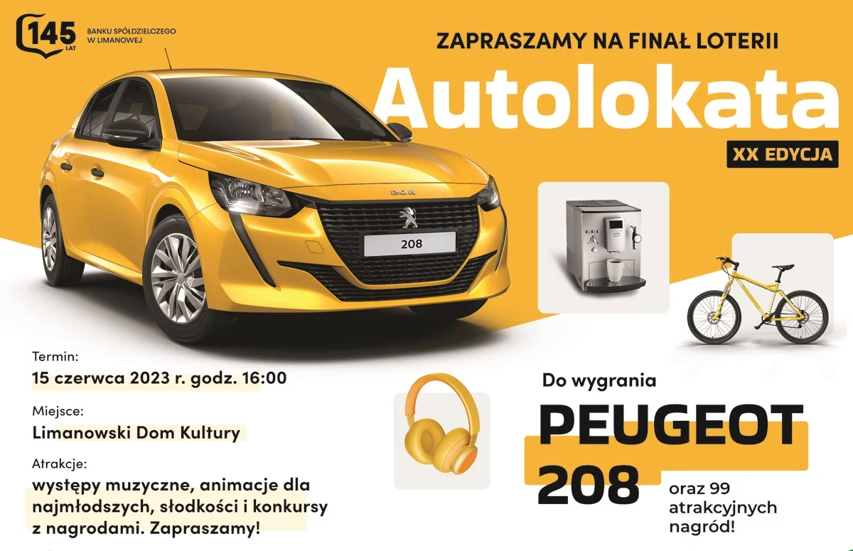 AUTOLOKATA - 15 czerwca poznamy właściciela Peugota 208!
