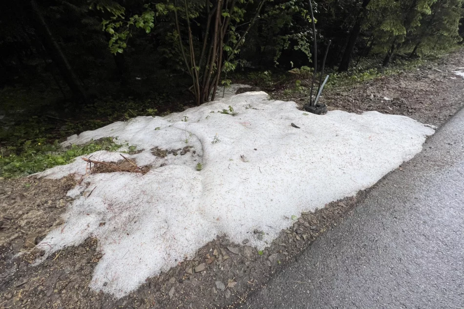 Nad Limanowszczyzną przeszły burze z gradobiciem - zdjęcie 2
