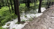 Nad Limanowszczyzną przeszły burze z gradobiciem - zdjęcie 3