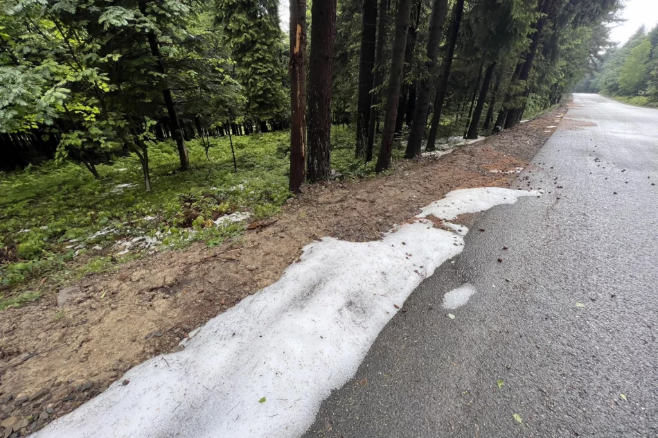 Nad Limanowszczyzną przeszły burze z gradobiciem - zdjęcie 9