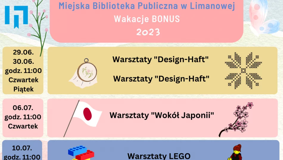 Miejska Biblioteka Publiczna w Limanowej zaprasza do skorzystania z tegorocznej oferty wydarzeń wakacyjnych - zdjęcie 1