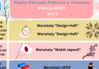 Miejska Biblioteka Publiczna w Limanowej zaprasza do skorzystania z tegorocznej oferty wydarzeń wakacyjnych - zdjęcie główne
