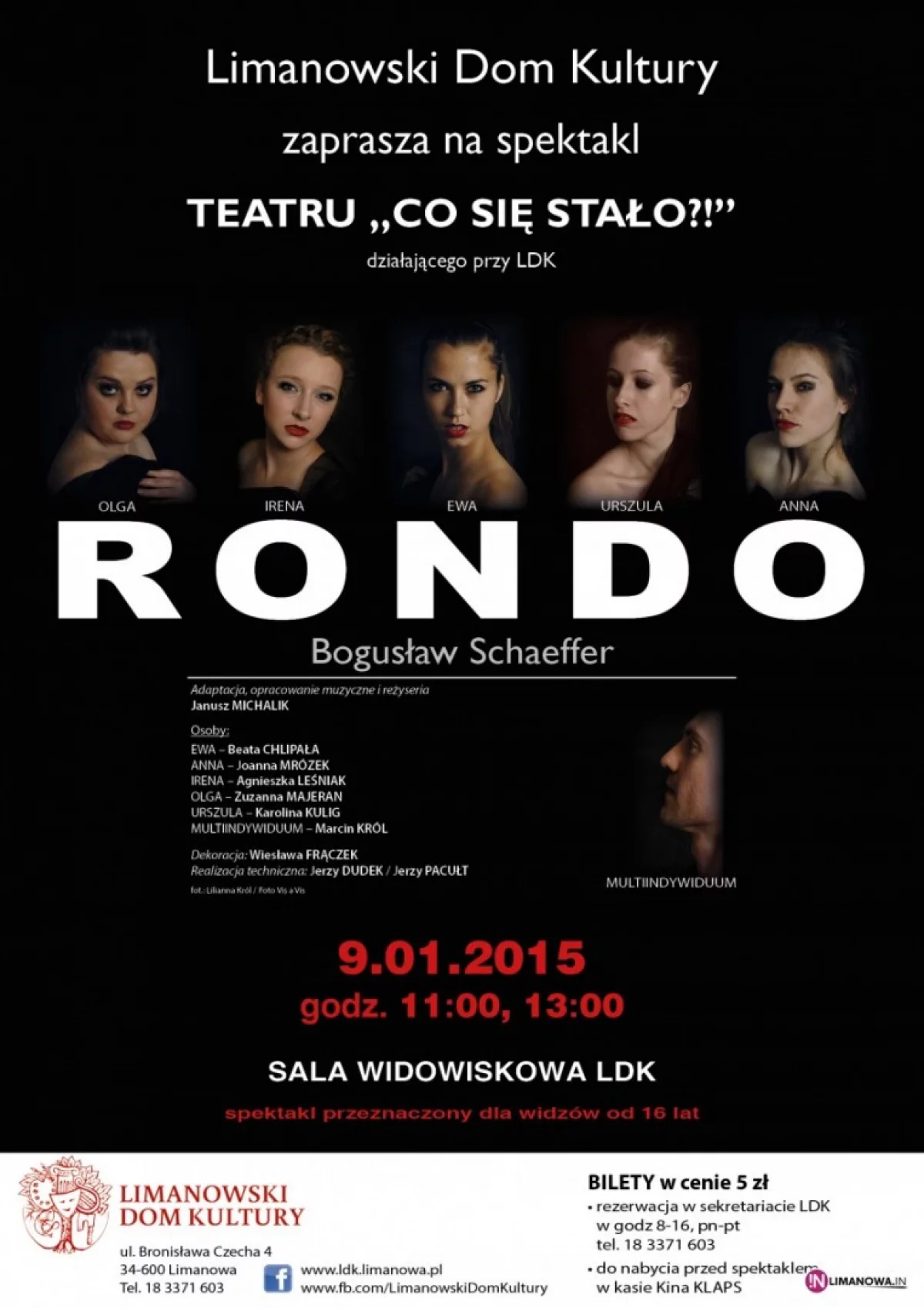 'Rondo' ponownie na deskach  Limanowskiego Domu Kultury