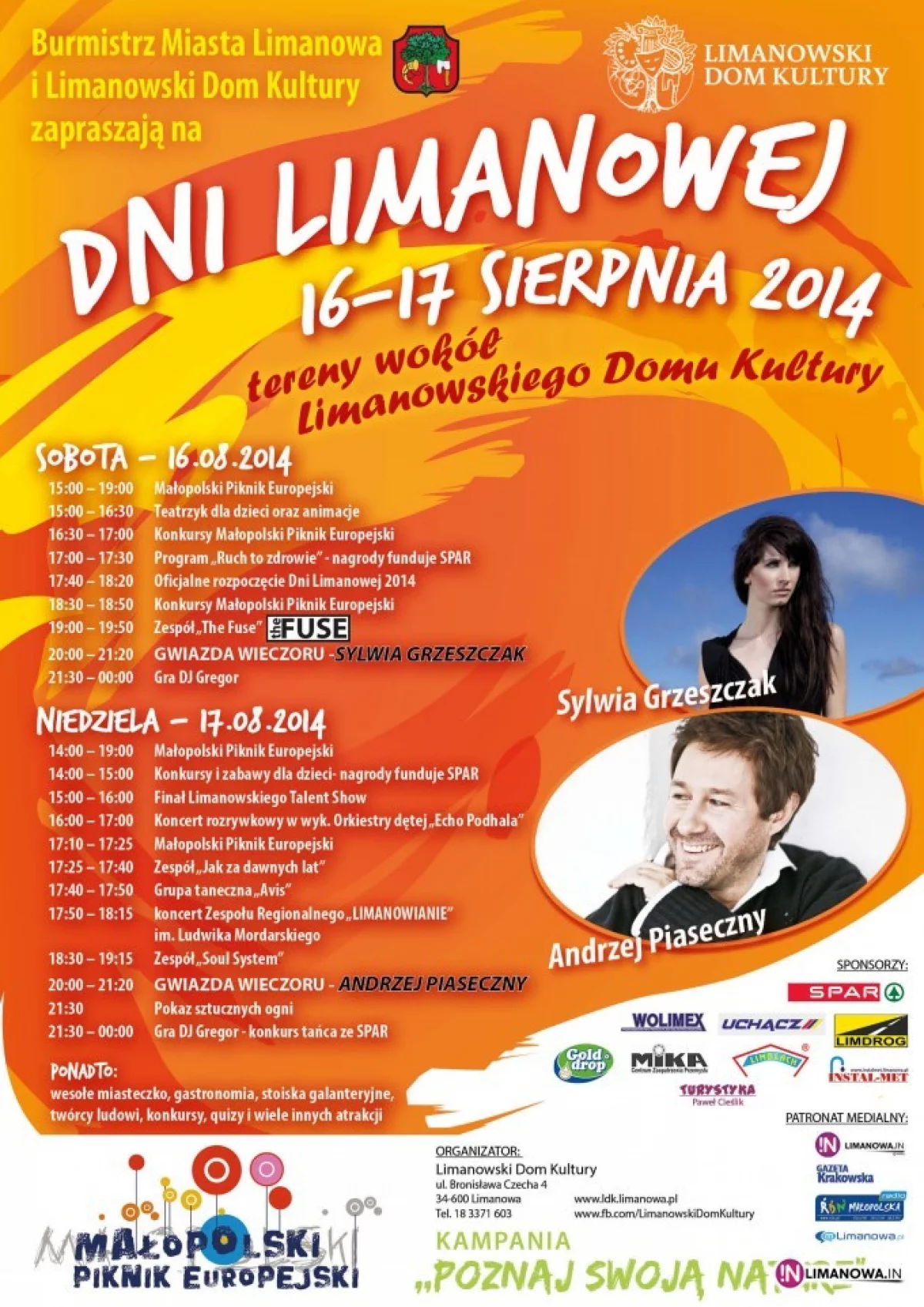 Zapraszamy na Dni Limanowej 2014 - pełny program