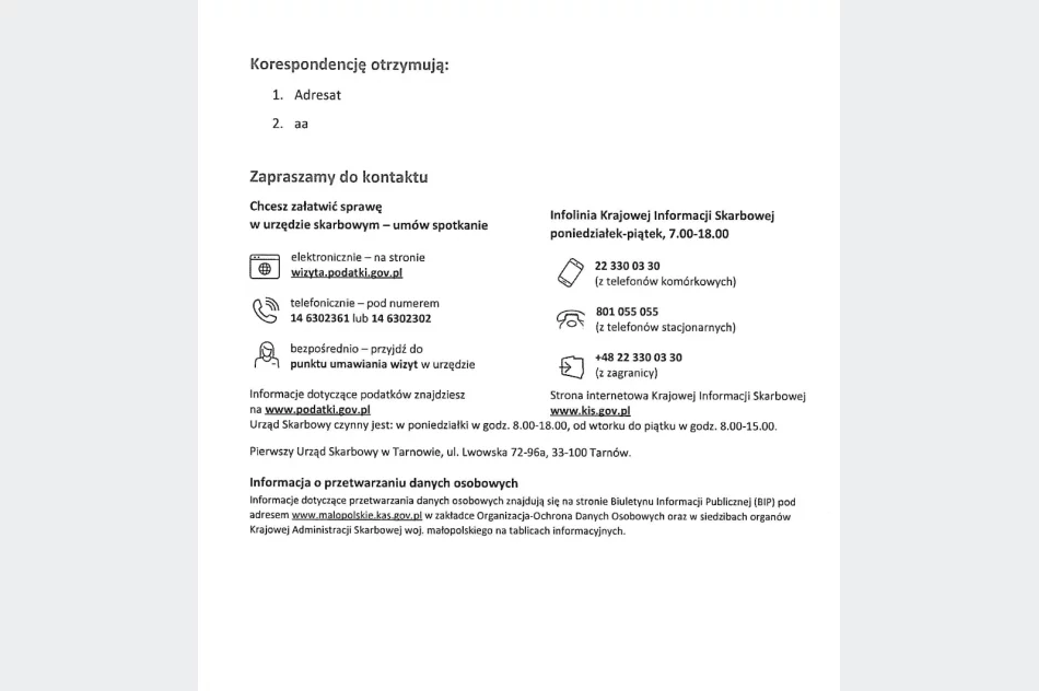 Skarbówka zanim wystawi mandat,  wysyła list - zdjęcie 4