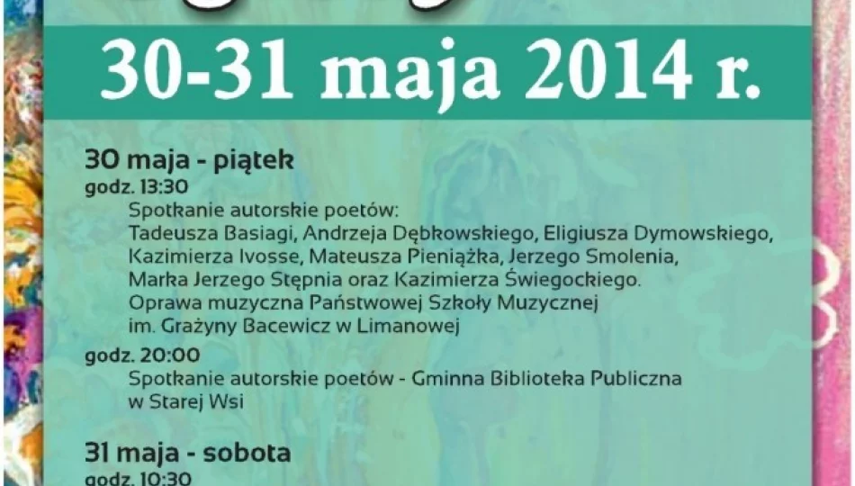 Dzisiaj rozpoczynają się XI Poetyckie Ogrody - zdjęcie 1