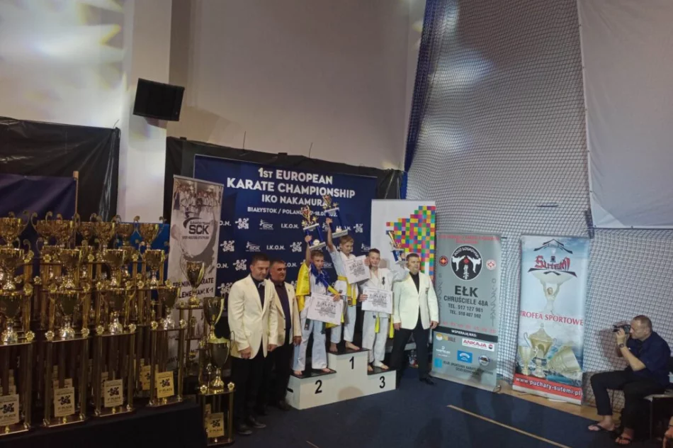 10 medali dla zawodników Limanowskiego Klubu Kyokushin na Mistrzostwach Europy IKO Nakamura w Białymstoku - zdjęcie 7