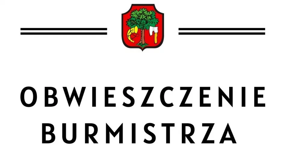 Obwieszczenie Burmistrza Miasta Limanowa - zdjęcie 1