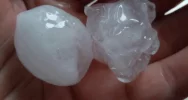 Burze i grad - kule lodu miały średnio ok. 3 cm, lokalnie nawet powyżej 5 cm - zdjęcie 3