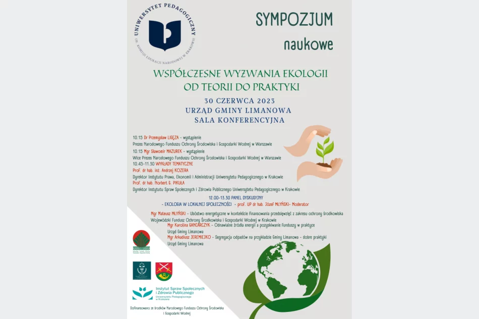 Zaproszenie na Sympozjum Naukowe -"Współczesne Wyzwania Ekologi od Teorii do Praktyki" - zdjęcie 2