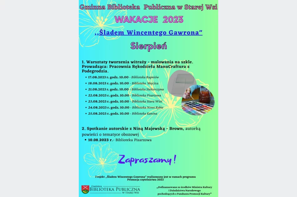 Wakacyjne warsztaty w Bibliotekach Gminy Limanowa - zdjęcie 3