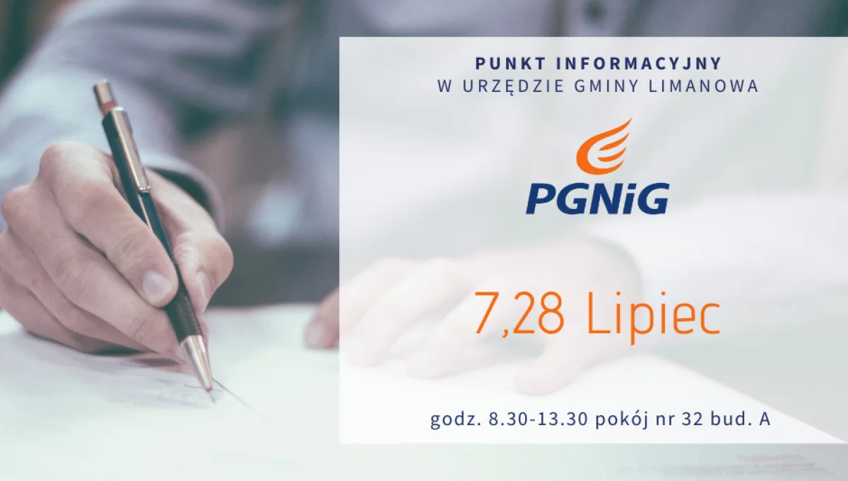 Dyżury doradcy PGNiG w Lipcu 2023