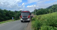Przewróciła się ciężarówka przewożąca nieczystości - zdjęcie 4