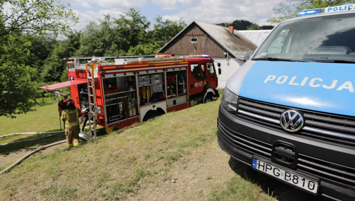 ​Pożar domu. Starsza kobieta trafiła do szpitala