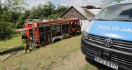 ​Pożar domu. Starsza kobieta trafiła do szpitala - zdjęcie 2