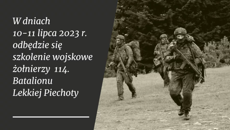 W dniach 10-11 lipca odbywać się będzie szkolenie żołnierzy WOT - zdjęcie 1