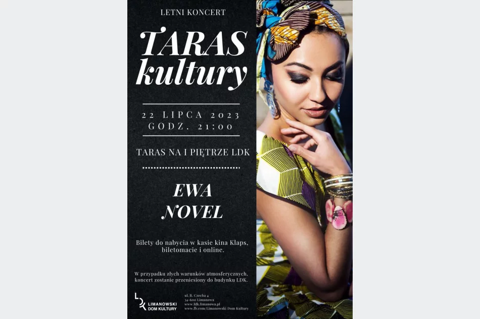 TARAS KULTURY - zapraszamy na wyjątkowy koncert Ewy Novel - zdjęcie 2