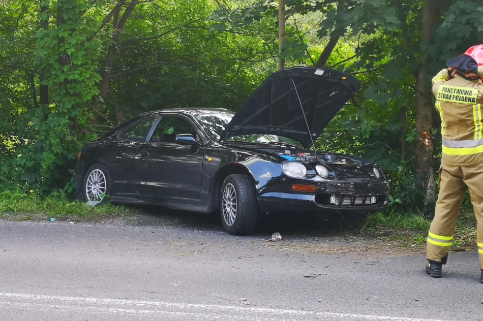 Samochód uderzył w drzewo i ogrodzenie - zdjęcie 3
