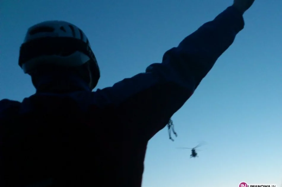 Nocna akcja z użyciem śmigłowca policji - zdjęcie 4