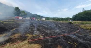 Pożar traw: poparzona osoba trafiła do szpitala - zdjęcie 5