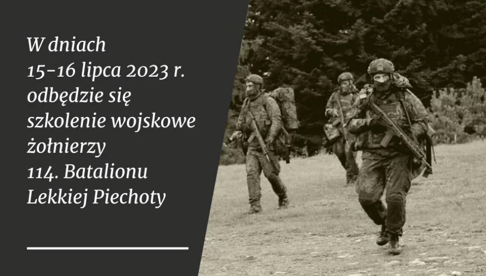 W dniach 15-16 lipca odbywać się będzie szkolenie żołnierzy WOT - zdjęcie 1
