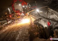 Uderzył w bariery i wpadł do potoku - zdjęcie główne