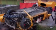 Kraków: czterech młodych mężczyzn zginęło - jest nagranie wypadku przy moście Dębnickim - zdjęcie 2